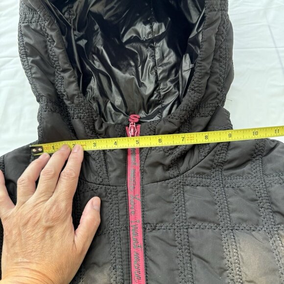 DESIGUAL Hooded Pakaian Jadi Wanita Jacket Size 38 US Women's Size 2 Black - Picture 10 of 16